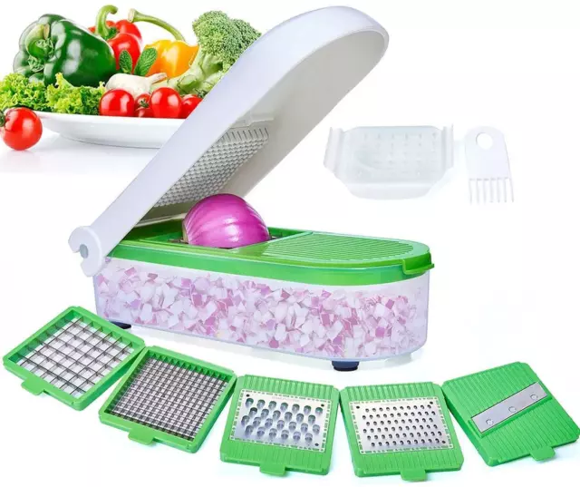 BEST Maquina Picadora Picador De Alimentos Papas Cebollas Verduras Frutas Quesos