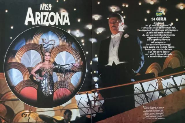 Italian Clipping Ritaglio 1987 Film MISS ARIZONA Mastroianni Martinez 4 PAGINE