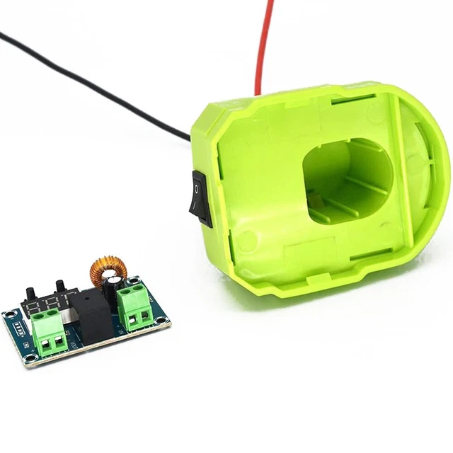 Adaptateur Pour Batterie Ryobi 18V Vers Outil électrique – Avec Fusible Et Interrupteur