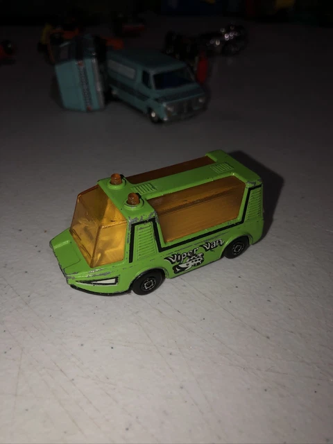 1980 LESNEY MATCHBOX #46 Viper Van Stretcha Fetcha Green Sealed