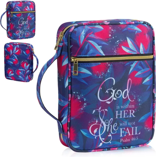 Bible Cover for Women Bible Holder Bible Cover Carrier Carrying Organizer Bag...