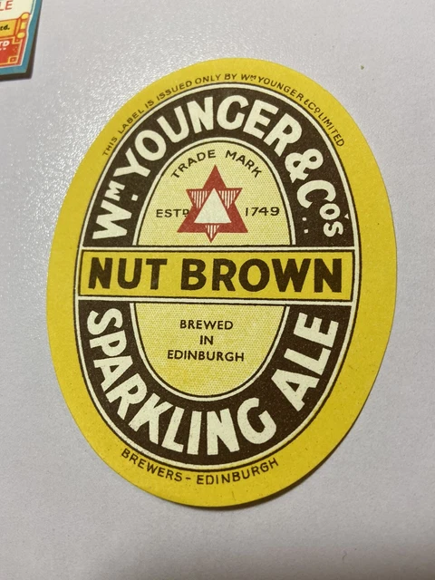 12 Old William Younger Edinburgh Brewery Beer Labels Inc Mixed Bottlers Lot 5 4