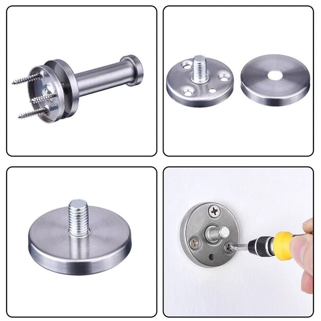 Gancio da parete premium acciaio inox per cappotti e articoli da bagno
