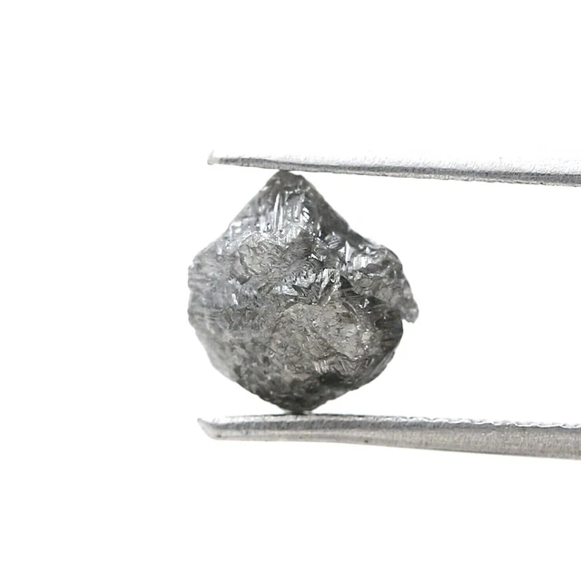 Brut Uncut Naturel Diamant 1.61tcw Marron Scintillant Ancien Forme pour
