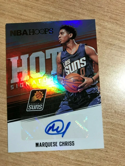 2017-18 Panini NBA Hoops Hot Signatures #HS-MC Marquese Chriss Phoenix Suns NM-M