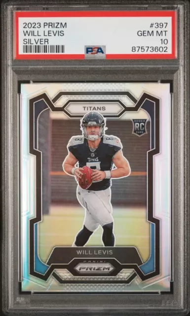 2023 Prizm Silver Will Levis PSA 10 #397 Rookie RC Gem Mint Refractor