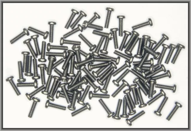 Dingler Schrauben Kreuzschlitz Stahl M1.4x5mm 100 Stück (KS14500) DIN934