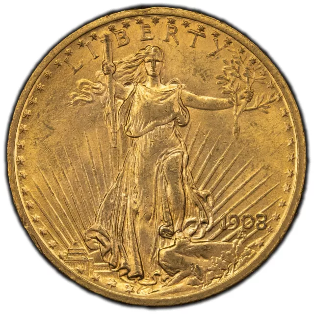 1908 United States $20 Double Eagle Gold Coin