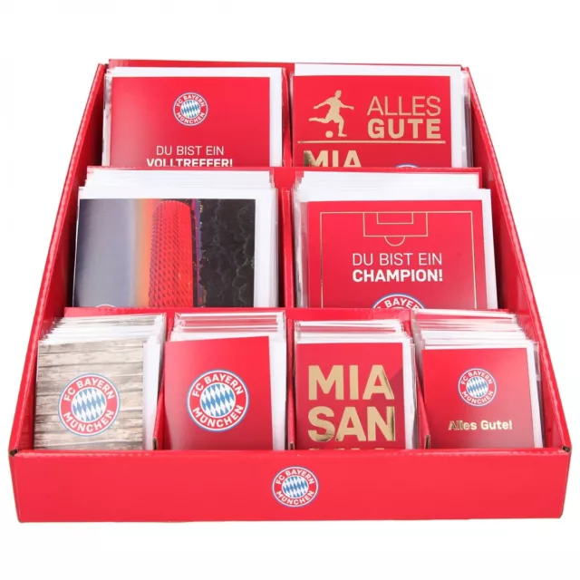 FC BAYERN MÜNCHEN Glückwunschkarte Geburtstag Minikarte Allianz Arena