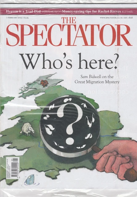 THE SPECTATOR MAGAZINE 1 February 2025 - Who's Here £1.99 - PicClick UK