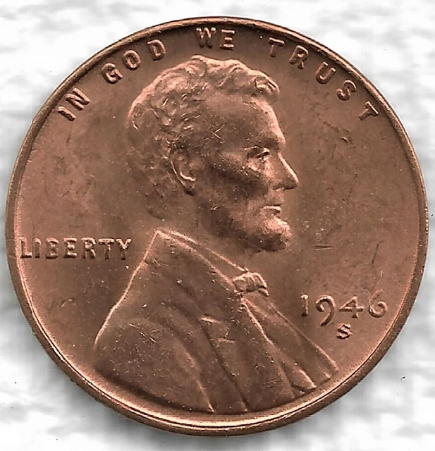 1946 s Lincoln Small Cent Wheat US Coin No Reserve