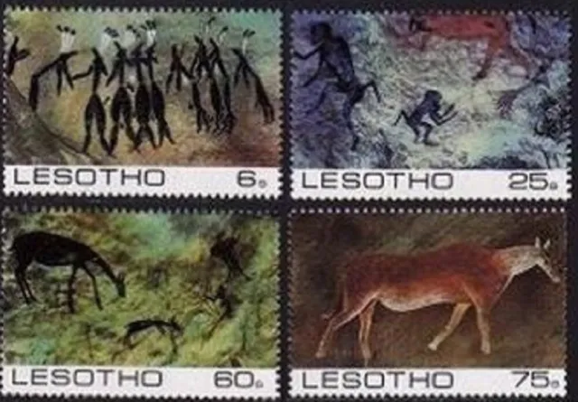 Lesotho Sc# 398-401 Pre Historic Lesotho - Mnh