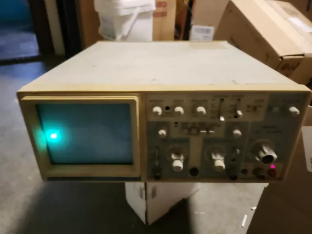 Working BK Precision 2120A Dual Trace Oscilloscope 20MHZ No Probe