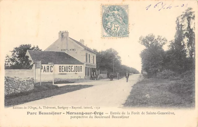 Cpa 91 Morsang Sur Barley Park Beausejour Entrance De La Forest Ste Genevieve