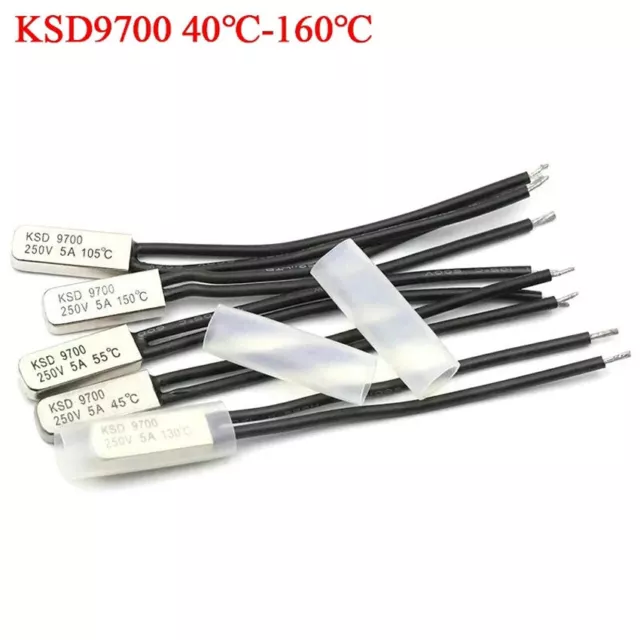 1-10 Pcs 5A 250V Temperaturschalter 30-150°C Halterung Centigrade KSD9700 Grad