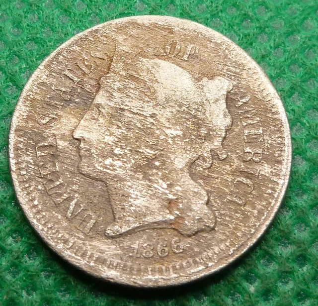 1866   Three Cent  Nickel    #M25-66   Coin