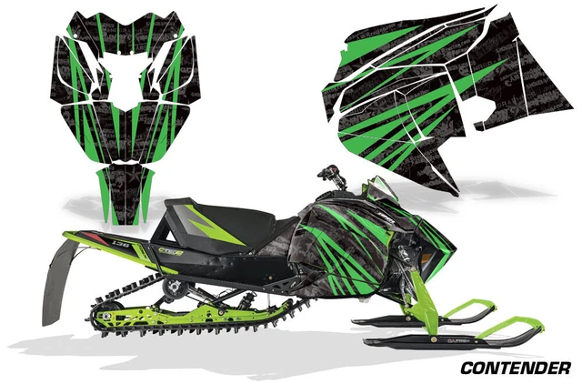 AMR Racing Snowmobile Graphics kit Sticker Decal Compatible with Yamaha Apex 2011-2018 Specter Yellow グラフィックキット  並行