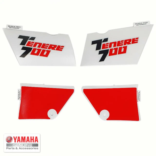 Lenker Polster Für Yamaha Tenere XT660Z & Tenere 700 - Schwarz Mit Weißem Logo