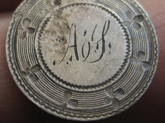 1837-1859 Seated Liberty Half Dime, Ornate Love Token
