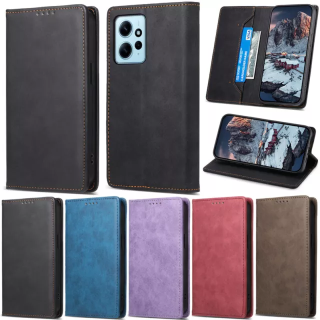 Magnetic Lock Wallet Flip Case Cover For Xiaomi 13T Redmi 13C Note 12 11 13 Pro