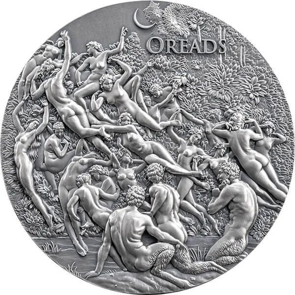 THE OREADS Celestial Beauty 5 Oz Silver Coin 5000 Francs Cameroon 2023