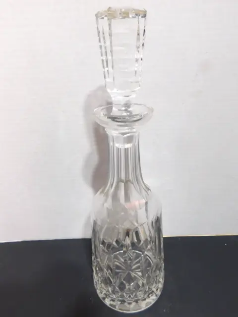 Waterford Crystal Lismore Decanter With Cut Stopper 13.5" Tall