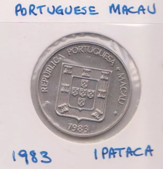 (H204-109) 1983 Portuguese MACAU 1 PATACA Coin (DI)