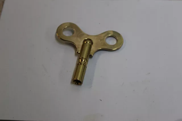 New Brass Replacement Clock Key Size 5 / 3.4 mm For Key Wind Clocks