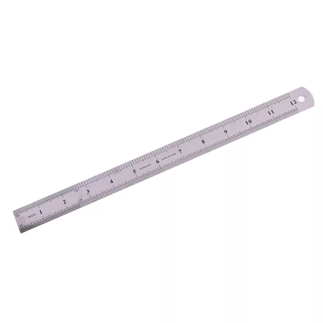 METAL RULER Stainless Steel Straight Edge Drawing Cutting Non Sk~kh