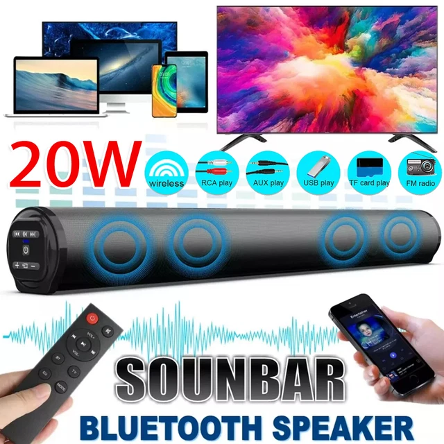 BLUETOOTH SURROUND SOUND Bar System Wireless Subwoofer TV Home Theater