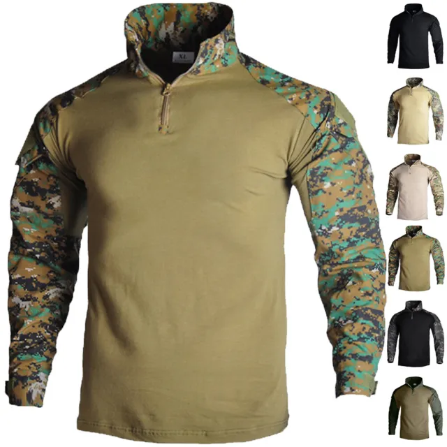 Uniforme Militaire Tactique De L'armée Pour Hommes T-Shirt De Combat .