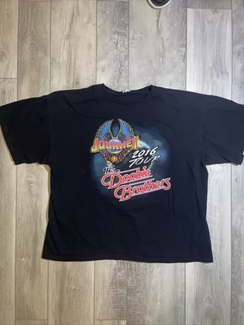 Camiseta de concierto Journey & The Doobie Brothers Band 2016 gira para hombre 2XL A37