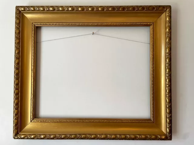 Antique Empire Frame Gilt Wood Gesso Continental Fits 16x19.3" Picture