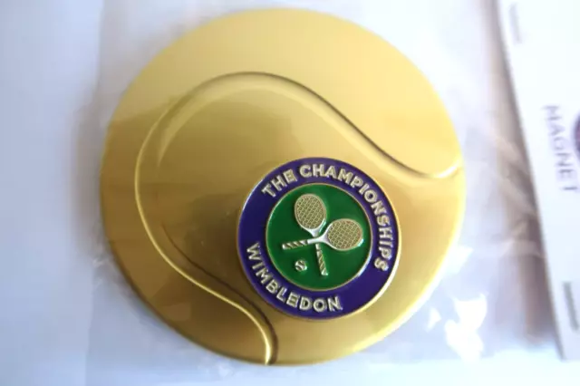 Wimbledon Championship Gold Tennis Ball Official Magnet Brand New