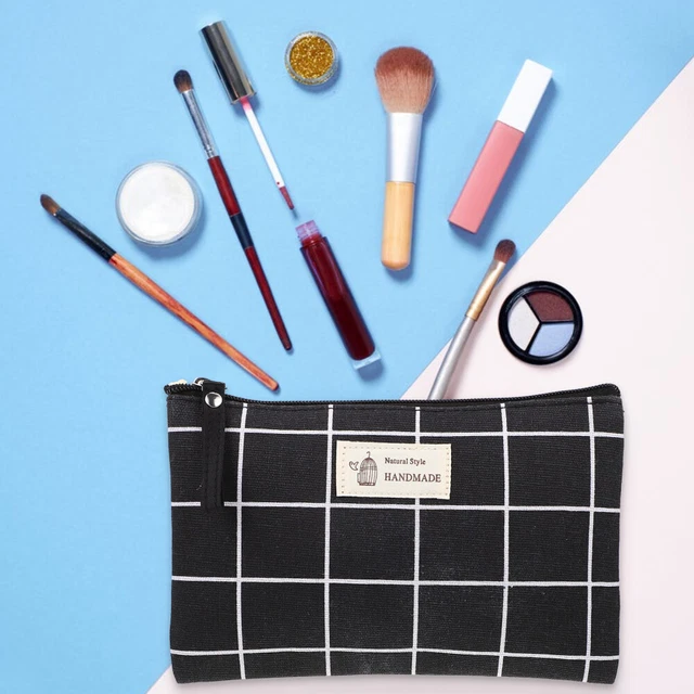 12 Borse In Tela Bianche Vuote Con Cerniera - Per Trucco, Pittura, DIY, Regali - Foto 11