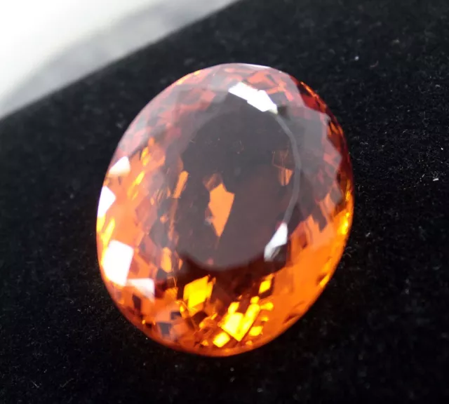 80 Ct Natural Certified Brazilian Oval Cut Imperial Topaz Loose Gemstone AAAAA