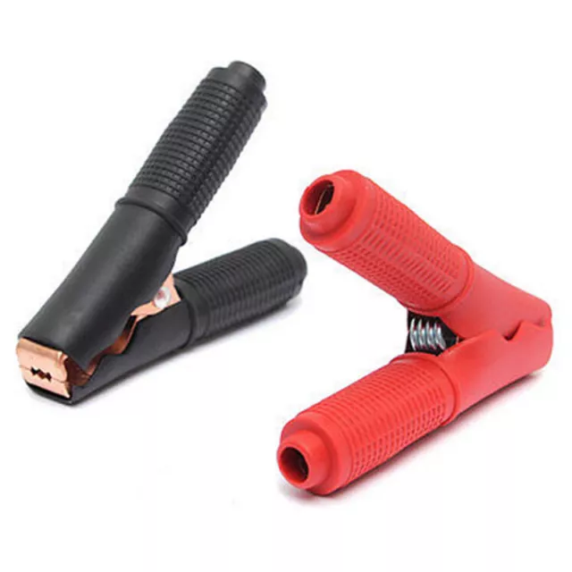 2X Car  Battery Charger Crocodile Alligator Booster Clip Clamp Testing`uk