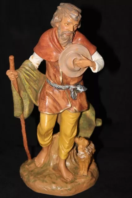 Fontanini By Roman 12" Collection Nativity Figure 52922 Abraham and Dog