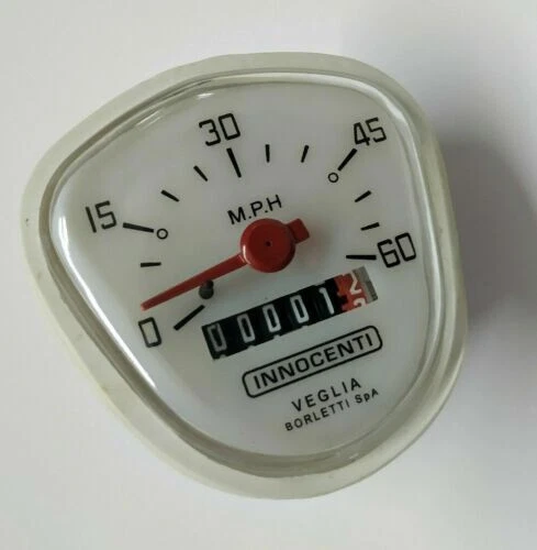 60 Mph Tachimetro Veglia Borletti Innocenti Per Lambretta J Gamma Cento