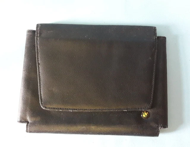 Portadocumenti Moto In Vera Pelle - Porta Libretto Con Incisione Per Bikers, Colore Arancio, Ultra Sottile - Foto 11