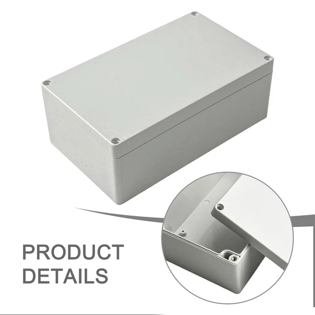 Boîtier En Aluminium Pour Projet électronique - Dimensions 48x204x150 Mm - Argenté - Avec Déflecteurs - Pour Circuits Imprimés