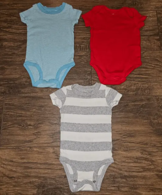 Baby Infant Carter's One Piece Bodysuit 3 Shirt Count Bundle 6 Months