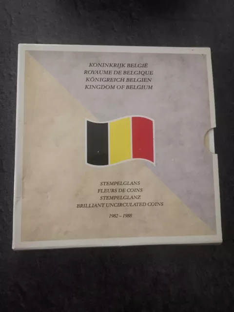 Coffret De Rattrapage Belgique Bu 1982 1983 1985 1986 1987 1988 / Belgium Set