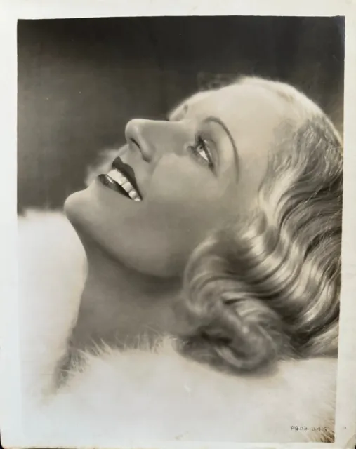 CAROLE LOMBARD Original Paramount Publicity Portrait Photo Circa 1932 8"x10"