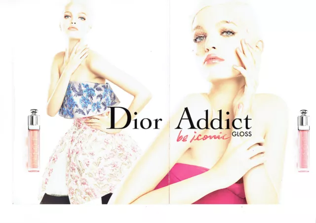 Publicité Advertising 087  2013  maquillage gloss Dior Addict D. Groeneveld