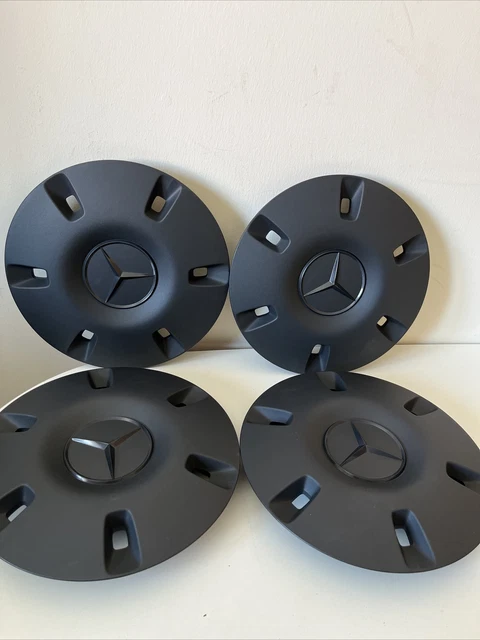 Mercedes Sprinter Genuine Centre Wheel Hub Cap Covers - Set Of 4 - 2007-2025, Black, 16-Inch