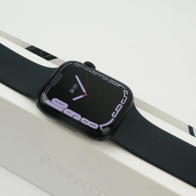Apple Watch Series 7 GPS 45mm Mitternacht Aluminiumgehäuse Sportarmband mit OVP!