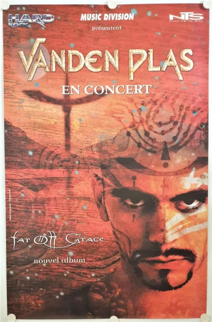 Affiche Groupe Metal VANDEN PLAS en Concert 1999 - 77x118 cm