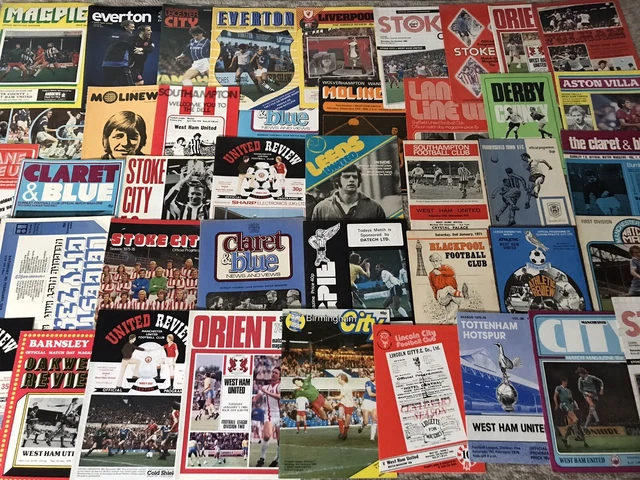 Large Selection of West Ham Utd Away Programmes 1964 - 2010  - updated July 22