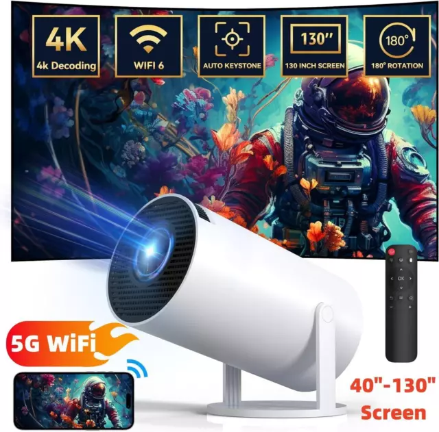 Wireless Mini Projector 1080P 3D LED WiFi Video Movie Home Theater Cinema HDMI